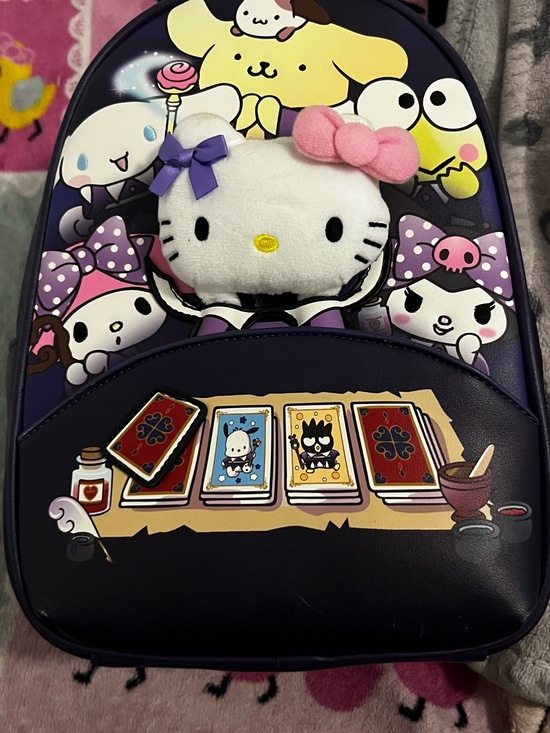 Hot Topic Handbags - Hot Topic Purple Hello Kitty and Friends Character Crossbody Bag